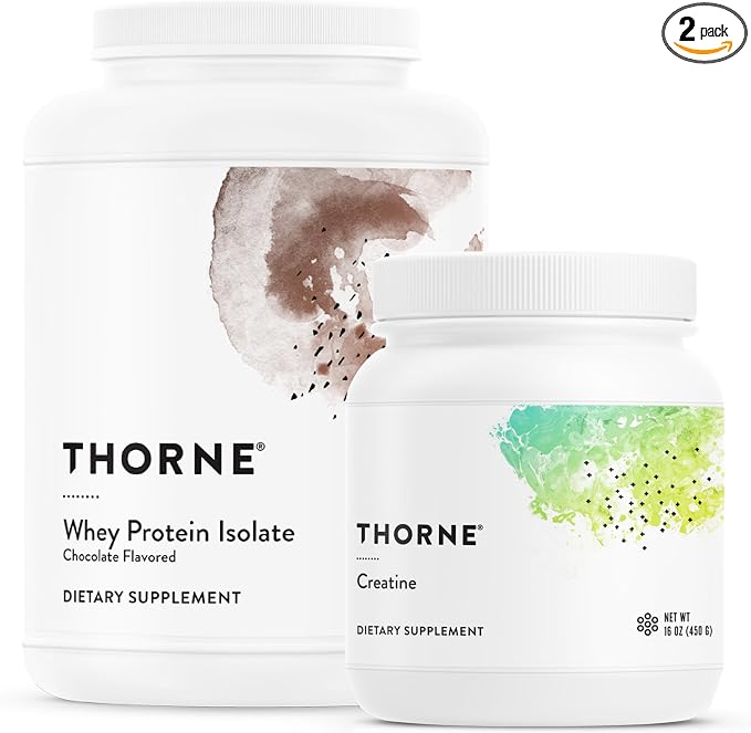 THORNE - Performance Whey Protein Isolate & Creatine Combo - Boost Muscle Support and Energy - NSF Certified for Sport - 30 to 90 Servings