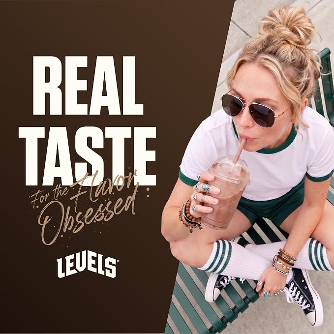 Levels Whey Protein Powder, No Artificial Ingredients, Chocolate Mocha, 2LB | 24G of protein and 5.4G BCAAs per scoop, made with hormone-free dairy, zero junk, no fillers, no added sugar, certified clean