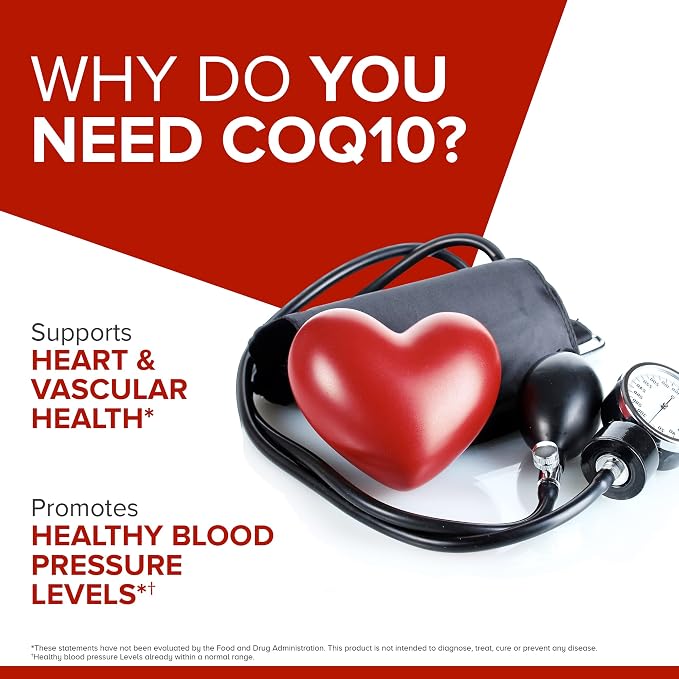 Qunol Ultra CoQ10 100mg 3X Better Absorption Patented Water and Fat Soluble Natural Supplement Form Coenzyme Q10 Antioxidant for Heart Health Packs Softgels, 120 Count