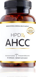 HPD Rx Premium AHCC & Shiitake Mushroom 1100 mg per Serving Supplement, Natural Immunity Booster, Maintains Natural Killer Cell Activity | AHCC is Proven in 30+ Studies | 30-Day Supply, 1-Pack