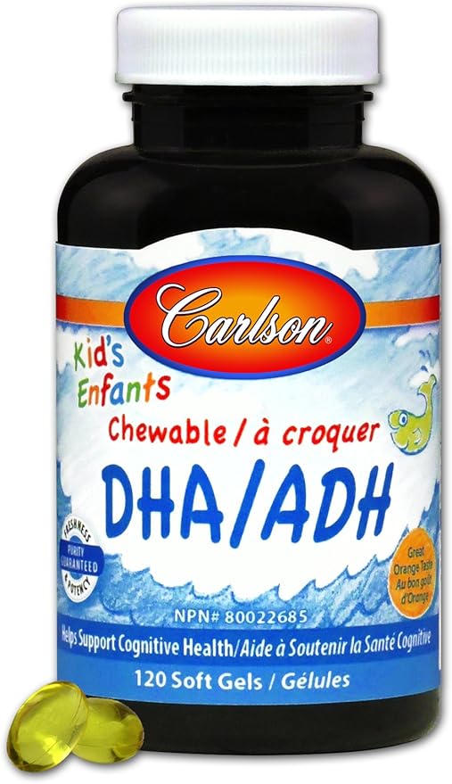 Carlson Carlson for Kids Chew. DHA Orange, 120 Softgels