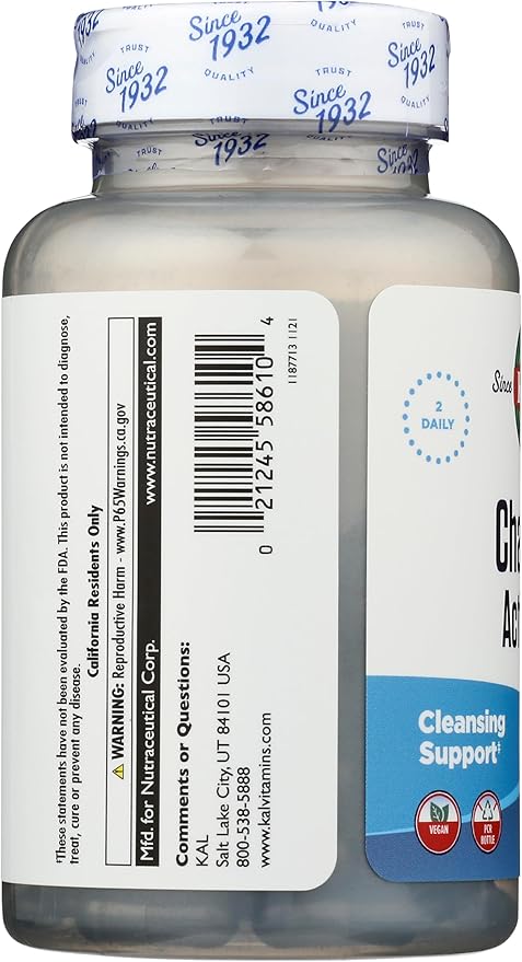 KAL Charcoal, 280 mg, 100 Capsules