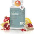 Houston Enzymes TriEnza - Digestive Enzyme Supplement for Gluten, Casein, Soy, Proteins, Carbohydrates, Fats & Polyphenols - Digestive Enzymes for Women & Men (180 Chewable Tablets)