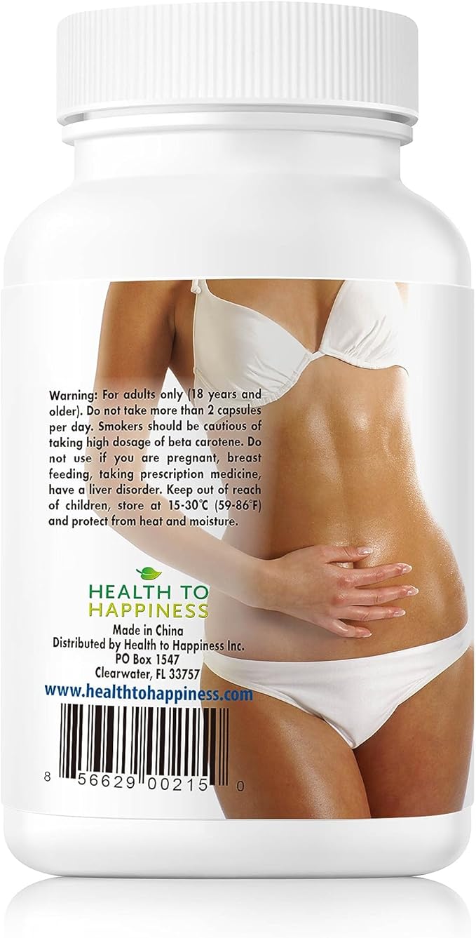Tan Optimizer Tanning Pills – Beta Carotene & Antioxidant Skin Health Supplement with Lycopene for Radiant Skin – 30 Capsules