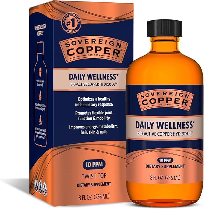 Sovereign Copper Bio-Active Copper Hydrosol, 8oz