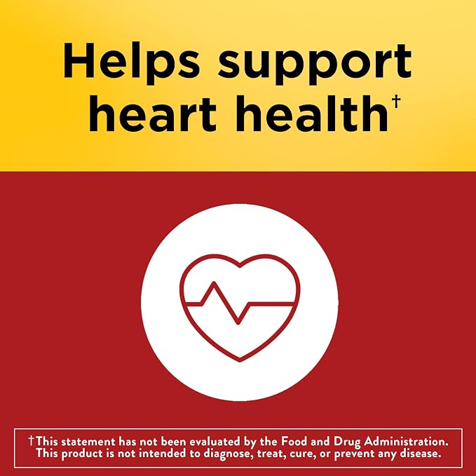 Nature Made CoQ10 100mg, Dietary Supplement for Heart Health Support, 72 Softgels, 72 Day Supply