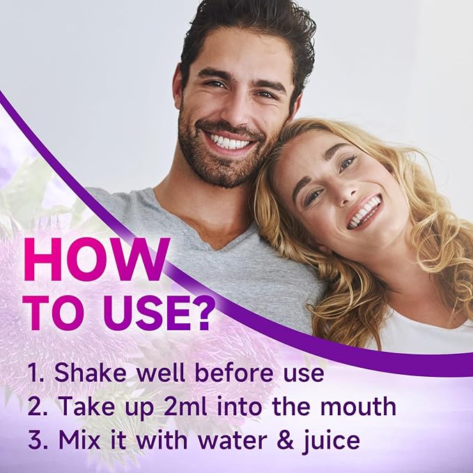Milk Thistle Liquid Drops - Milk Thistle Supplement with Silymarin, Antioxidant Support, Vegan, Non-GMO, 2 Fl Oz
