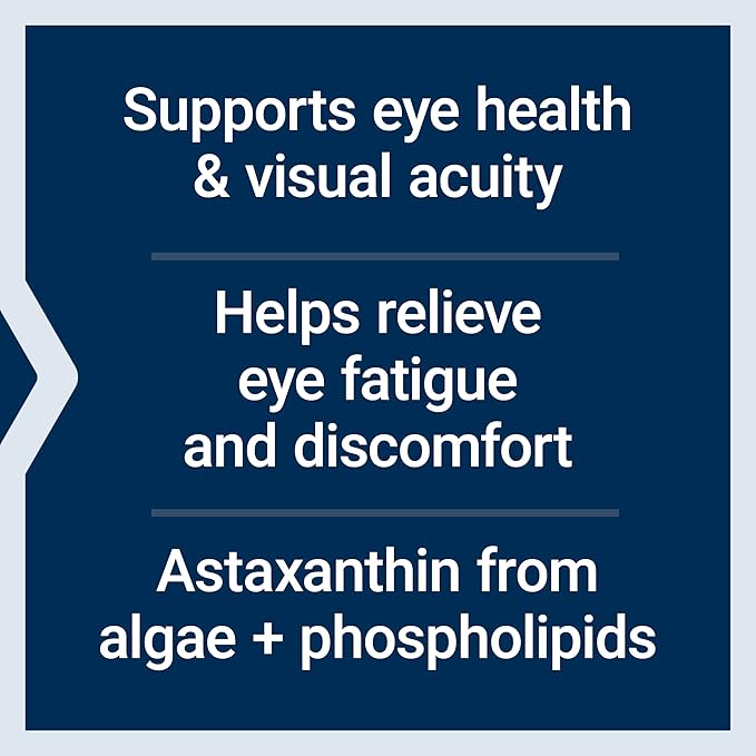 Life Extension Astaxanthin with Phospholipids – Antioxidant Support, Eye Health – Algae-Derived – Gluten-Free, Non-GMO – 30 Softgels