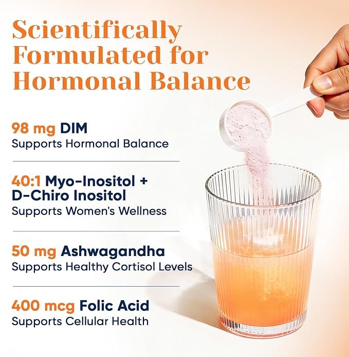 18 IN 1 Creatine for Women, Creatine Monohydrate Blend Powder with Collagen, Myo & D-Chiro Inositol, Electrolytes & 6 Vitamins for Muscle Growth, Recovery & Hormonal Balance – 10.58 Oz,Sugar Free