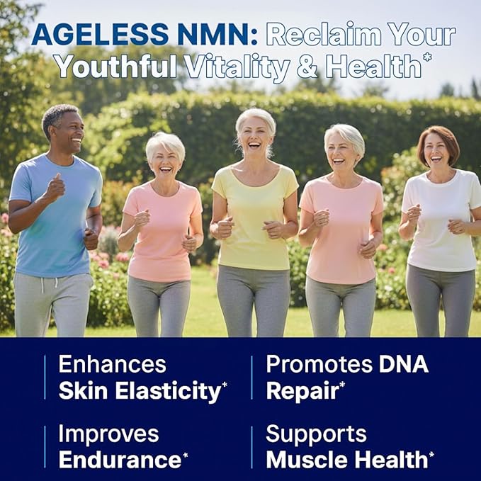 NMN Supplement 500mg Nicotinamide Mononucleotide | Supports NAD+ Levels, Energy, Cognitive Function, Muscle Health & Healthy Body Composition – Capsules (30)