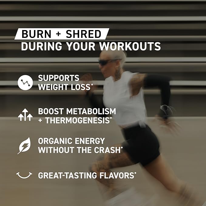 KAGED Clean Burn | Thermogenic Fat Burner Powder | CaloriBurn GP, L Carnitine, Coconut Water | Boost Metabolism, Energy, Focus | Orange Mango
