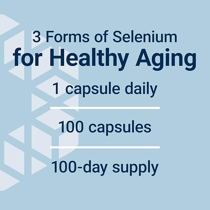 Life Extension Super Selenium Complex, 200 mcg – 3 Forms of Selenium, Vitamin E – Cellular Health & Longevity Support – Gluten-Free, Non-GMO, Vegetarian, 1 Daily – 100 Capsules