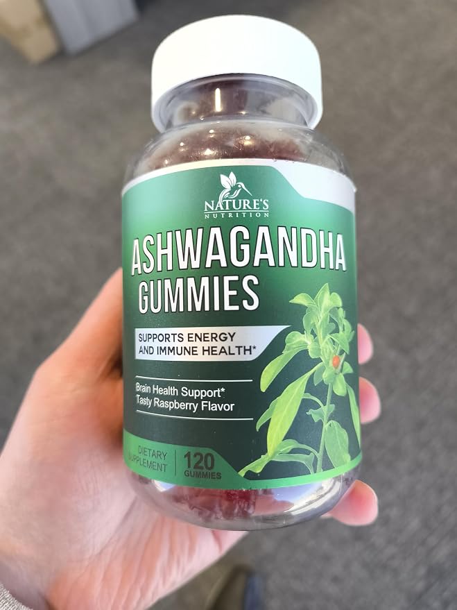 Ashwagandha Gummies - Advanced Ashwagandha Gummy Formula for Daily Use - Natural Antioxidant Support & Brain Health Support - Natural Calm, Relaxation, & Immune Support - Berry Flavor - 120 Gummies