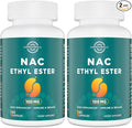 N-Acetyl Cysteine Ethyl Ester 100mg-More Absorption Than 1000mg NAC-with Glycine 600mg-Benefit Glutathione-Good for Immune System & Antioxidant for Adults,NACET(60 Capsules-2 Pack)