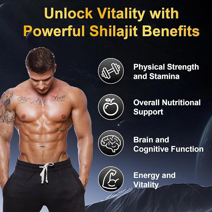 Vitacore Himalayan Shilajit Gummies with Fulvic Acid, 60 Count | Shilajit gummies with fulvic acid and trace minerals for a simple daily supplement routine; gluten-free formula