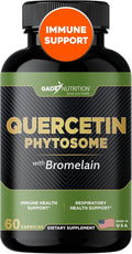 Gade Nutrition Quercetin Phytosome with Bromelain I Purified 95% I 50X Higher Absorption - Most Effective Form of Quercetin with Bromelain I Made in USA -Supplement for Men and Women