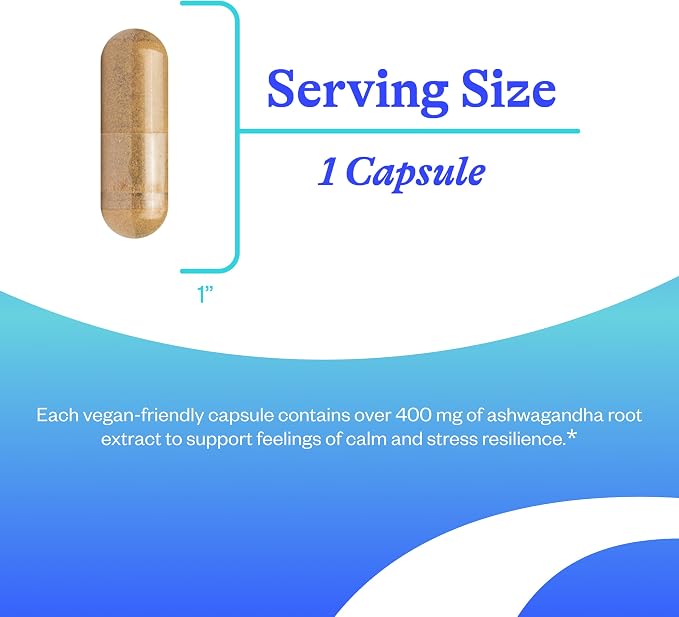 Seeking Health Ashwagandha - Adrenal Support Supplement with Powerful Adaptogen Formula - Support Immune Health & Concentration with Ashwagandha Supplement - 467 mg, 60 Capsules