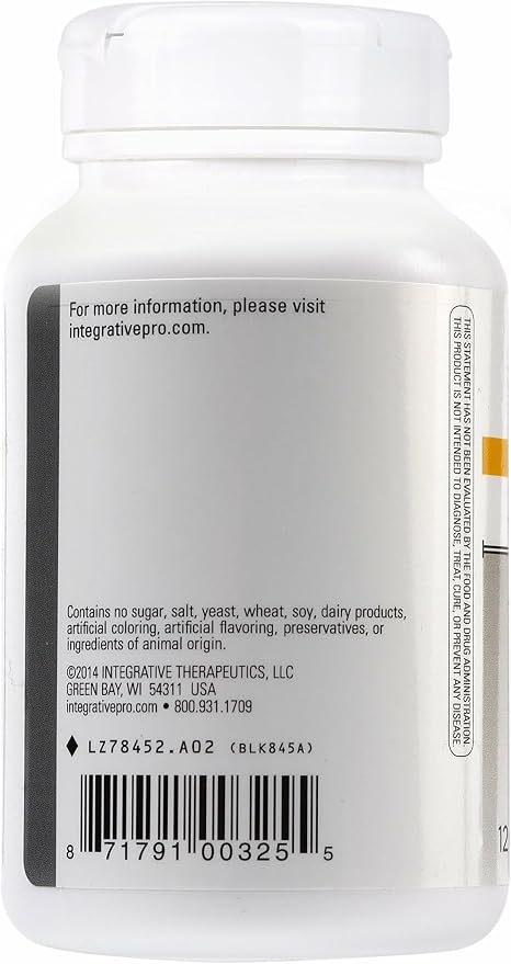 Integrative Therapeutics Fiber Formula - Colon Support Supplement for Healthy Digestion* - Good Source of Dietary Fiber for Gut Health Support* - Dairy-Free & Vegan - 120 Capsules (24 Servings)