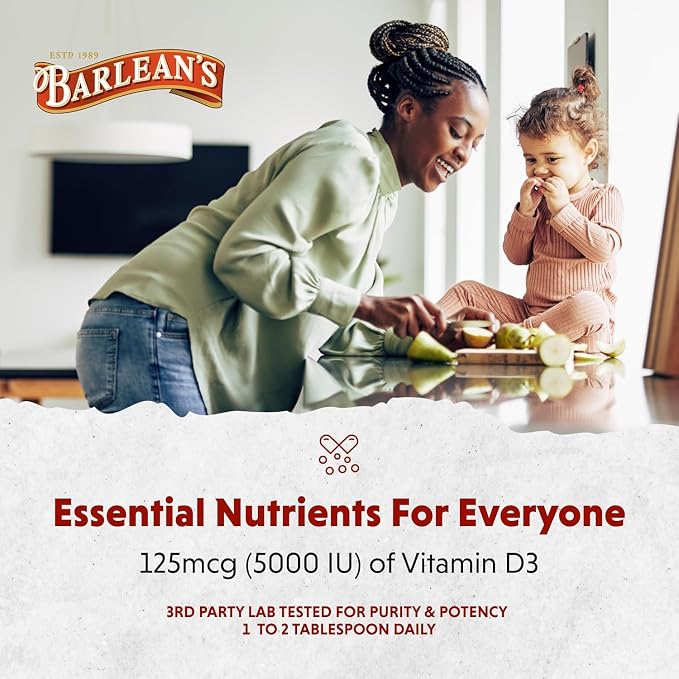 Barlean's Pack of 2 Vitamin D3 Liquid Supplement for Kids and Adults, 5000 IU Vitamin D, Strawberry Milkshake, Non-GMO, Gluten and Dairy Free, 5.6 oz Each
