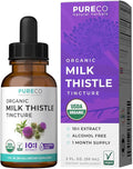 USDA Organic Milk Thistle Extract - High Potency 10:1 Silymarin Milk Thistle Liquid Liver Cleanse Detox & Repair Supplement - Vegan Non-GMO & Alcohol-Free Liver Support Supplement (30 Servings)