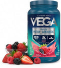 Vega Premium Protein + Supergreens, Berry – 20g Vegan Protein, Dairy & Gluten Free, 27.2 oz (26 Servings)