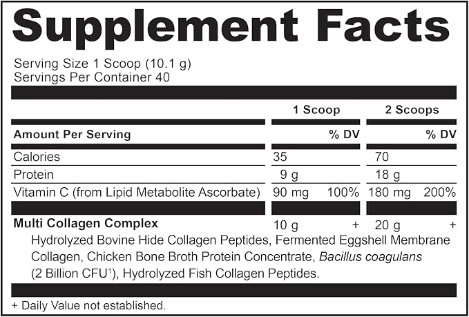 Ancient Nutrition Collagen Peptides Powder, Multi Collagen Protein, Women & Men, Vitamin C, Probiotics, Hydrolyzed Collagen, Supports Skin, Joints, Gut Health, Unflavored, 40 Servings