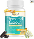 Liposomal Luteolin 200mg – Luteolin Supplement & Brain Supplement for Memory and Focus with Apigenin & L-Theanine – Non-GMO, Gluten-Free, 30 Softgels
