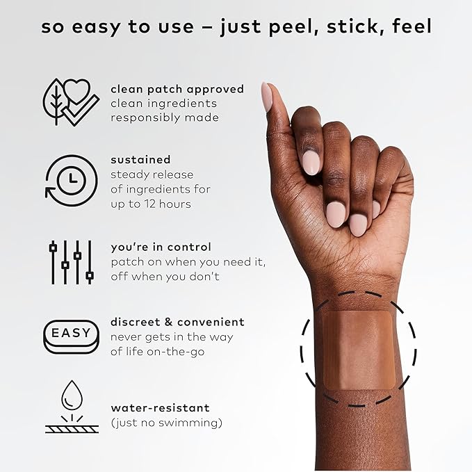The Good Patch B12 Awake Patch, Caffeine, B12 and Green Tea Extract, Natural Plant Powered Wearable Wellness, Helps to Promote Energy (8 Total Patches)