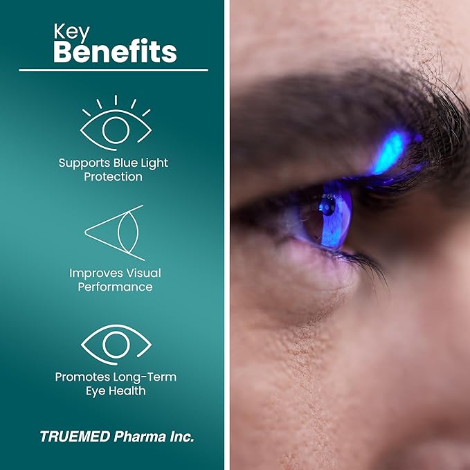 Lutemax 20mg 30 Days Supply Eye Supplement - Supports Macular Health, Vision Clarity, Heart Health, Protects Eyes from Blue Light & Photons, Antioxidant Protection, GMP Certified 60 Softgel.