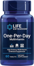 Life Extension One-Per-Day Multivitamin – Packed with Over 25 Vitamins, Minerals & Plant Extracts, Quercetin, 5-MTHF Folate & More – 1-Daily, Non-GMO, Gluten-Free – 60 Tablets