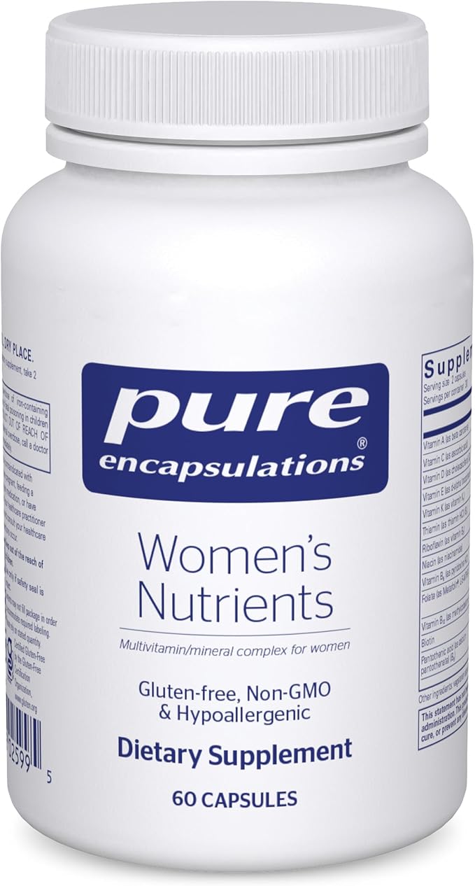 Pure Encapsulations Women’s Nutrients - Multivitamin & Mineral Complex for Women - Essential Daily Support for Energy, Hormones & Cellular Health* - 60 Capsules