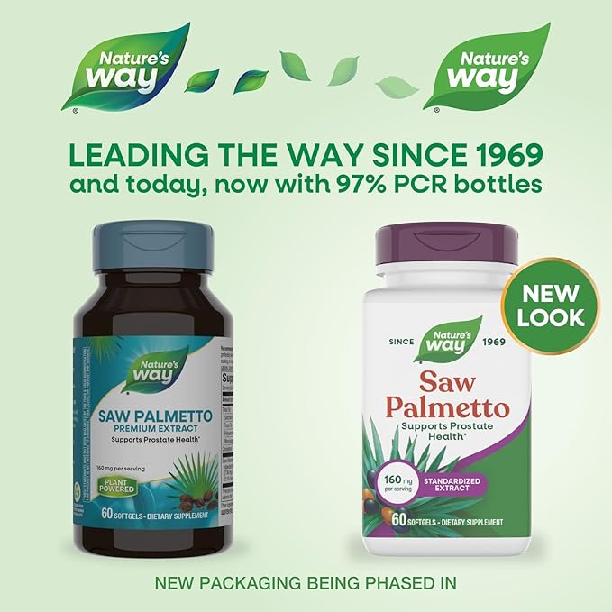 Nature's Way Saw Palmetto, 160 mg per serving, 60 Softgels