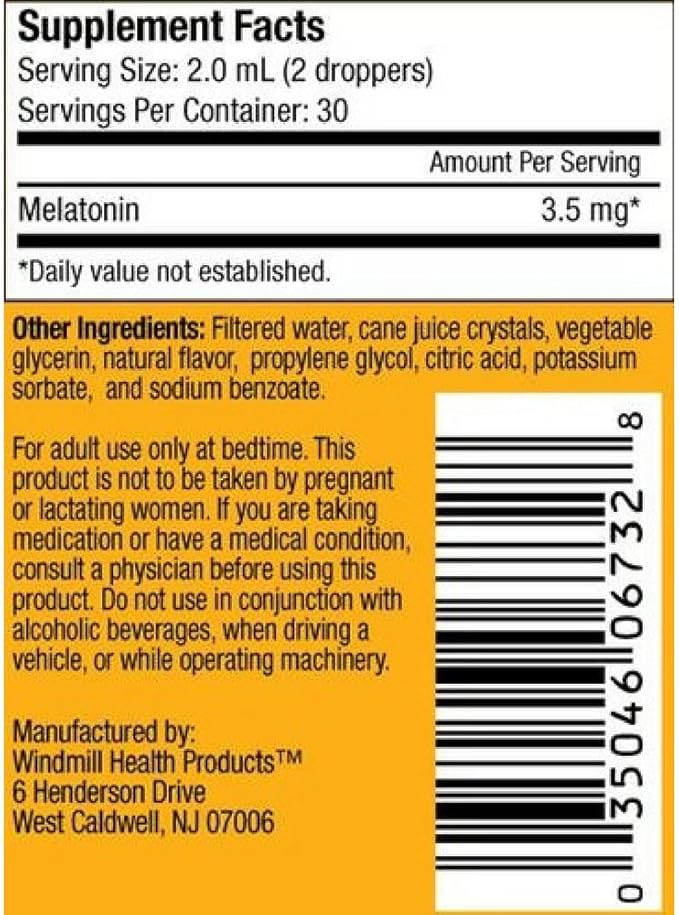 Sleep Soundly Melatonin, 2-Ounce Bottles (Pack of 3)