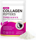 Multi Collagen Peptides Powder,Type I, II, III, V, X,with Biotin,Vitamin C,Hyaluronic Acid,Supports Healthy Joint, Hair, Skin & Nail Support,Grass-Fed, Non-GMO,16oz