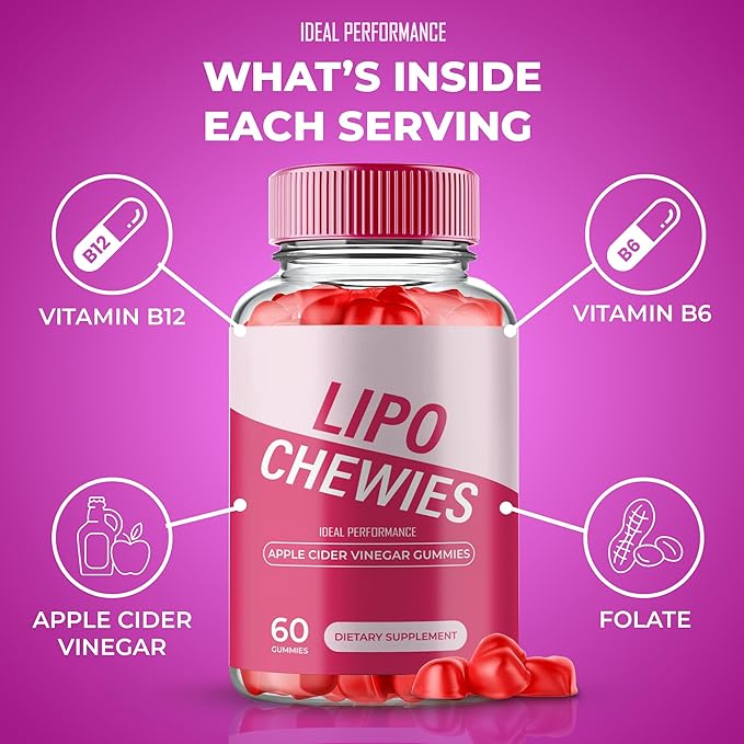 Lipo Chewies Brazillian Gummies, Lipo Chewies Keto ACV Keto Supplement Gummies - Maximum Strength, All Natural Support Formula, Keto+ACV Advanced Formula, LipoChewies Keto Gummy Reviews (2 Pack)