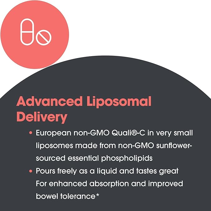 Allergy Research Group Micro Liposomal C 1000mg Supplement - Liquid Vitamin C, Sunflower Phospholipids, Sodium Ascorbate, Organic, Bioavailable, Non-GMO - 4 Fl Oz