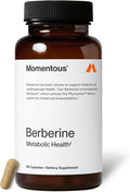 Momentous Berberine - Natural Bioavailable Supplement Formulated from Plant Alkaloid to Help Support Metabolic & Cardiovascular Health - Vegan - Gluten Free - NSF Certified for Sport - 60 Servings
