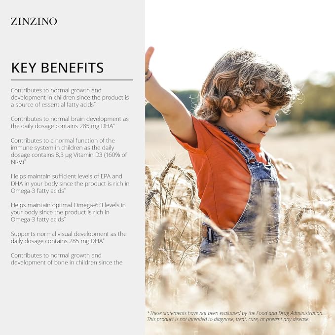 Zinzino - BalanceOil+ Tutti Frutti - Fish Oil Supplement for Kids with Extra Virgin Olive Oil, Omega-3 (EPA+DHA), Olive Polyphenols - (300 ml)