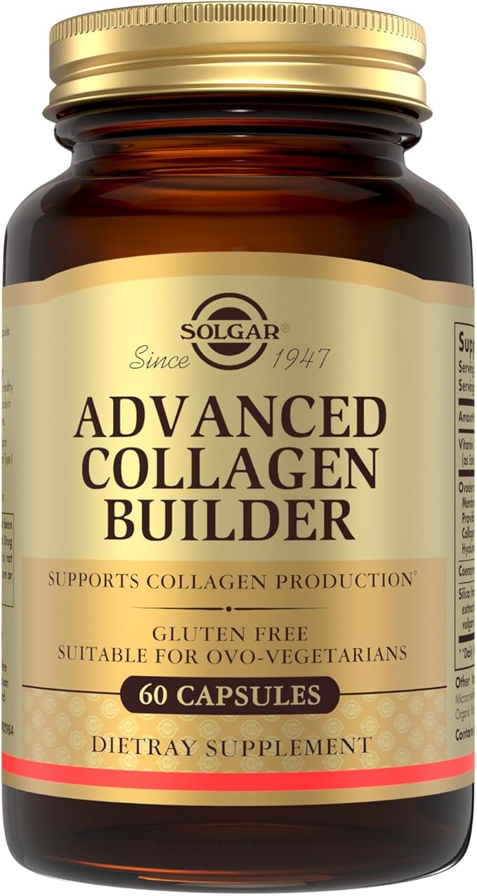 Solgar Advanced Collagen Builder with Vitamin C, Ovoderm, Coenzyme Q10 & Silica - 60 Capsules - Helps Your Body Build Collagen - 30 Servings
