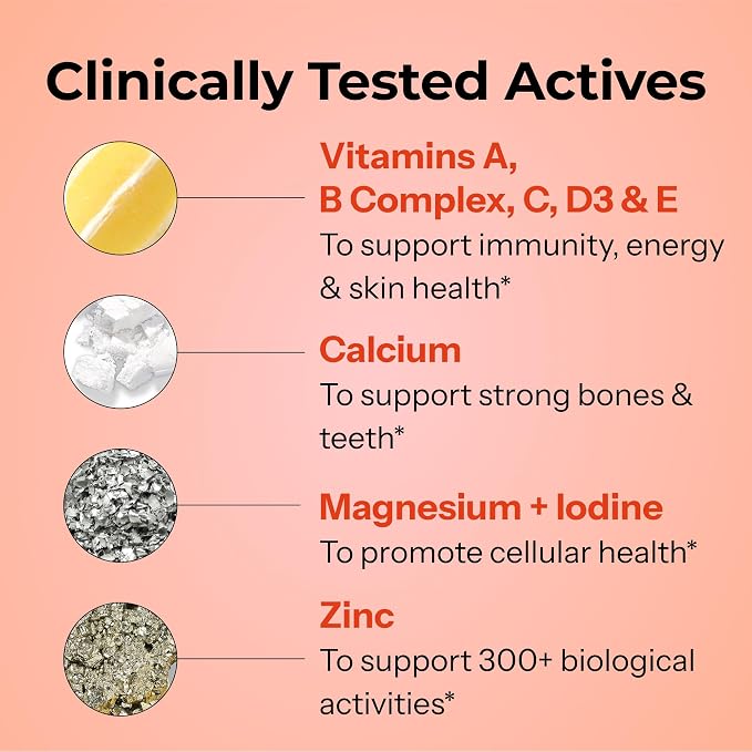 HUM Base Control Multivitamin for Women with Vitamin C, Biotin, Zinc, B Complex, Daily Women's Multivitamin, 22 Essential Vitamins & Minerals, Support for Pre-Menopause, Gluten Free, 30 Capsules
