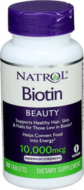 Natrol Biotin Max 10000 Mcg, 100 Tablets