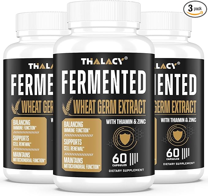 Spermidine Wheat Germ Extract Capsules - 13mg Spermidine Supplements 1300mg Potent Formula with Higher Spermidine Content and Zinc for Healthy Aging, Daily Immune System and Cell Renewal,3 Pack