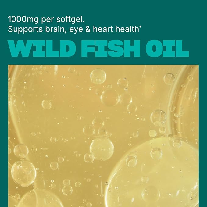 Swisse Wild Fish Oil Omega 3 Supplements for Women and Men 1000 mg Softgels | EPA DHA Fish Oil Supplements | Odorless - Helps Support Brain, Eye and Heart Health | 400 Softgel Pills