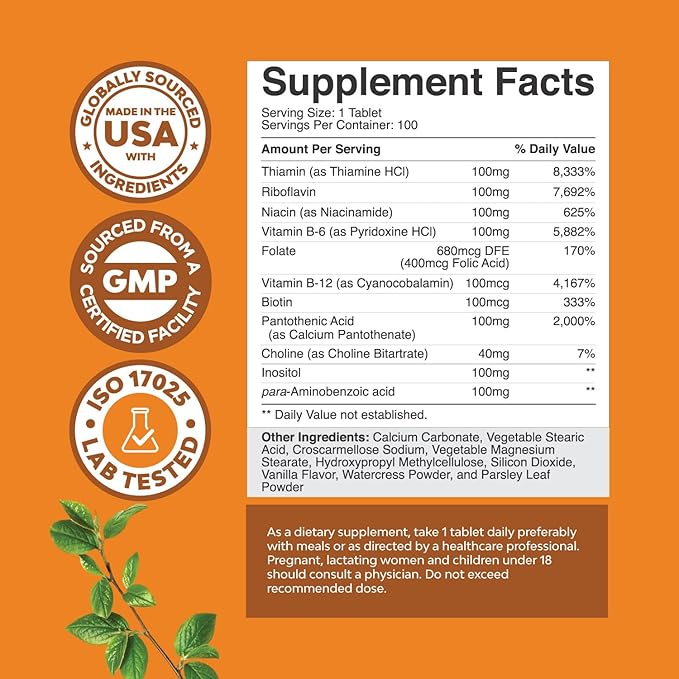 Bundle of Complete Eye Health Supplement for Adults for Vision Dry Eyes Pressure and Blue Light Protection and Vitamin B Complex Adult Multivitamin for Immune Support Mood Boost and Memory Supplement