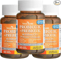 60 Billion Probiotic and Prebiotic for Women and Men - 19 Strains 5 Organic Prebiotics for Gut Digestive & Immune Health, Supports Diarrhea Gas Bloating, Non-GMO – Made in USA丨180 Caps