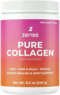 Hydrolyzed Collagen Powder for Women & Men – Organic Type I & III Bovine Collagen Peptides, High Protein – For Bone Strength, Joint Support, Healthy Hair & Glowing Skin - Colágeno Hidrolizado (240 g)
