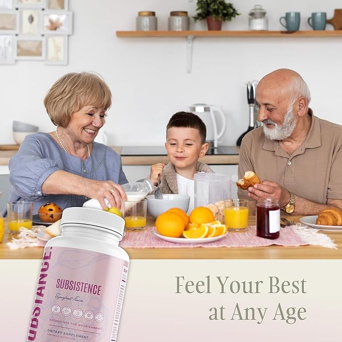 SUBSTANCE. Nature’s Subsistence Daily Fruits Supplement – Organic Superfruit Blend with Acai, Pomegranate, Aloe Vera & 20+ Fruits – Natural Antioxidant & Immune Support Supplement – 30 Servings.