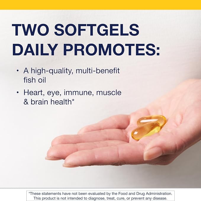 Metagenics OmegaGenics Fish Oil EPA-DHA 720 mg - High Potency Omega-3 Supplement* - Supports Heart, Joint, Brain & Immune Health* - Sustainably Sourced, Purity-Tested Fish Oil - 240 Softgels