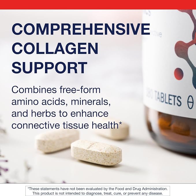 Metagenics Collagenics - Collagen‑Building Nutrients for Joint, Skin & Connective Tissue Support* - with L‑Proline, L‑Lysine, Vitamin C, Manganese & Zinc* - Non‑GMO, Gluten‑Free