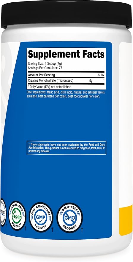Nutricost Creatine Monohydrate Powder (Pineapple Mango, 500 Gram) - Micronized Creatine Supplement - Vegan, Non-GMO, Gluten Free (Pack of 2)